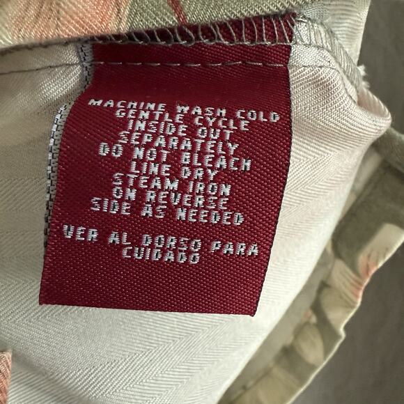 Vintage Caribbean Joe Rayon Floral Vest Women’s M Soft Butch Tropical Paisley - Picture 5 of 12